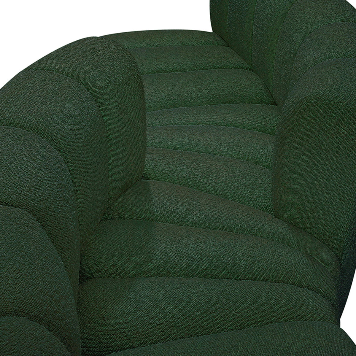 Arc - Boucle Fabric 6 Piece Modular Sofa - Black