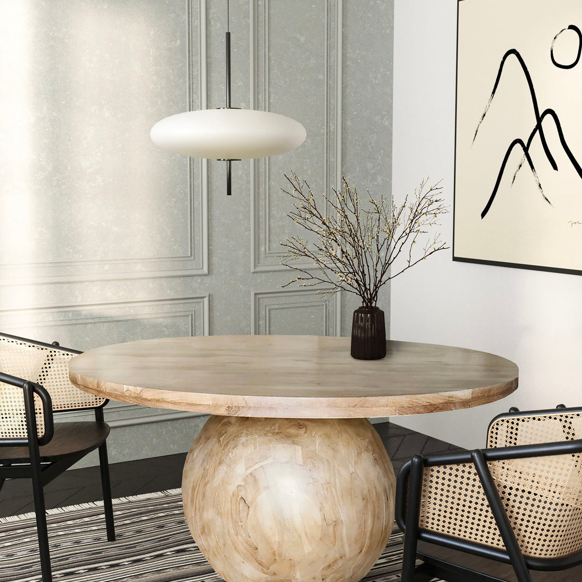 Halton - Dining Table - Acacia Wood