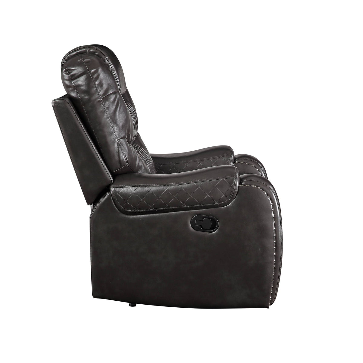 Braylon - 3 Pieces Living Room Set, Manual Recliner - Brown
