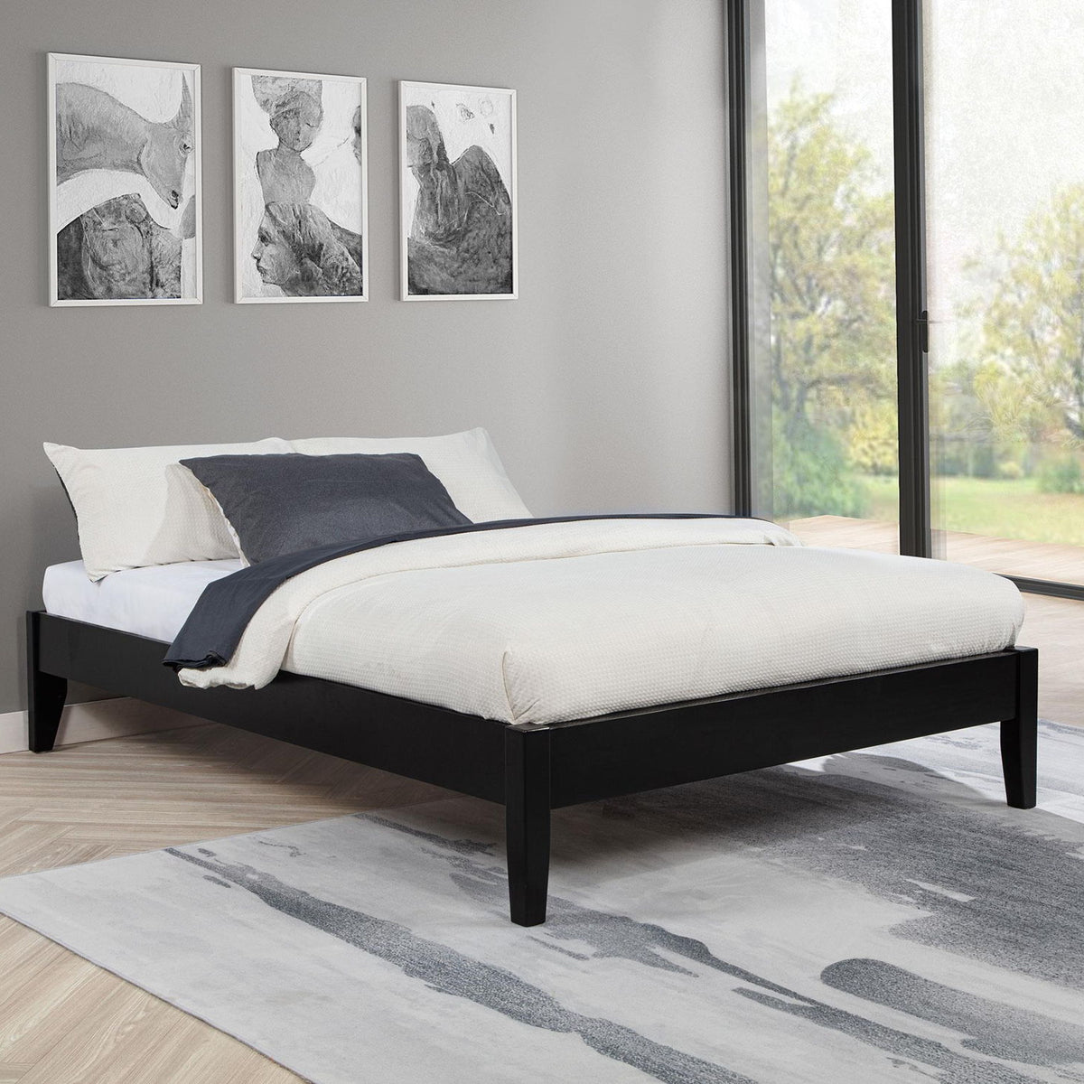 Hounslow Full Universal Platform Bed Black