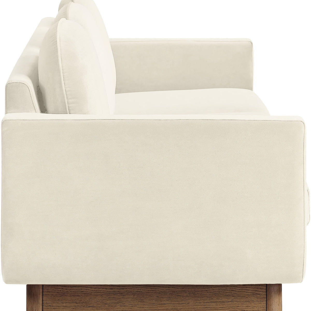 Diviento - Velvet Performance Fabric Upholstered Sofa