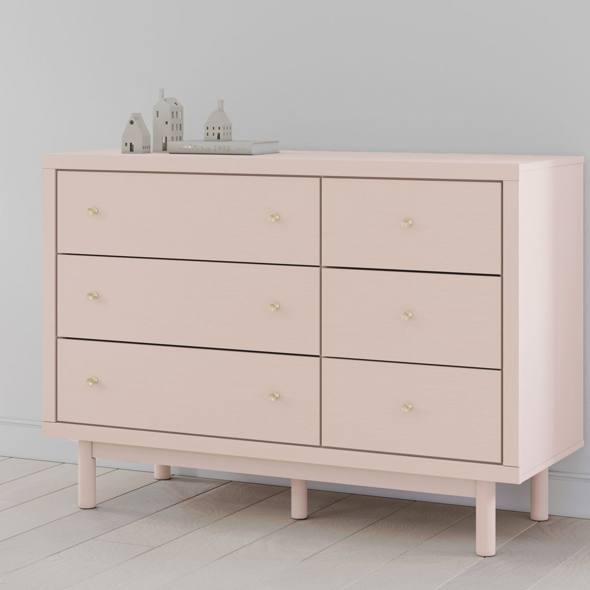 Wistenpine - Six Drawer Dresser - Blush