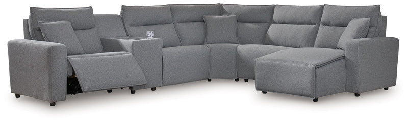 ModMax II - Salt And Pepper - Reclining Sectional