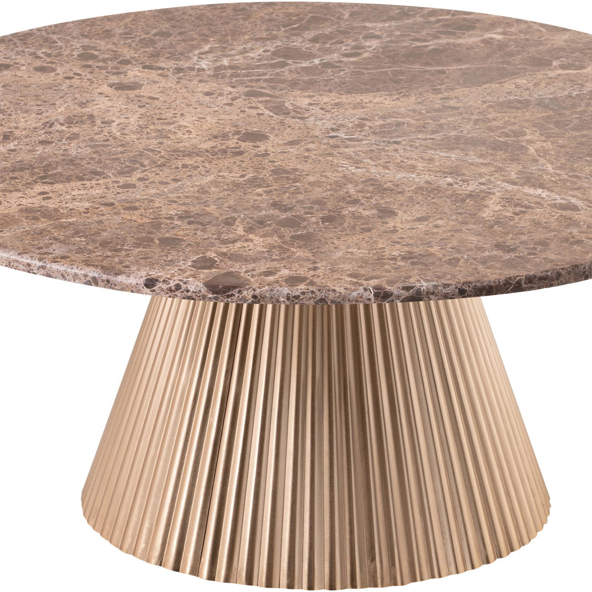 Cindra - Genuine Marble Top And Iron Base Table