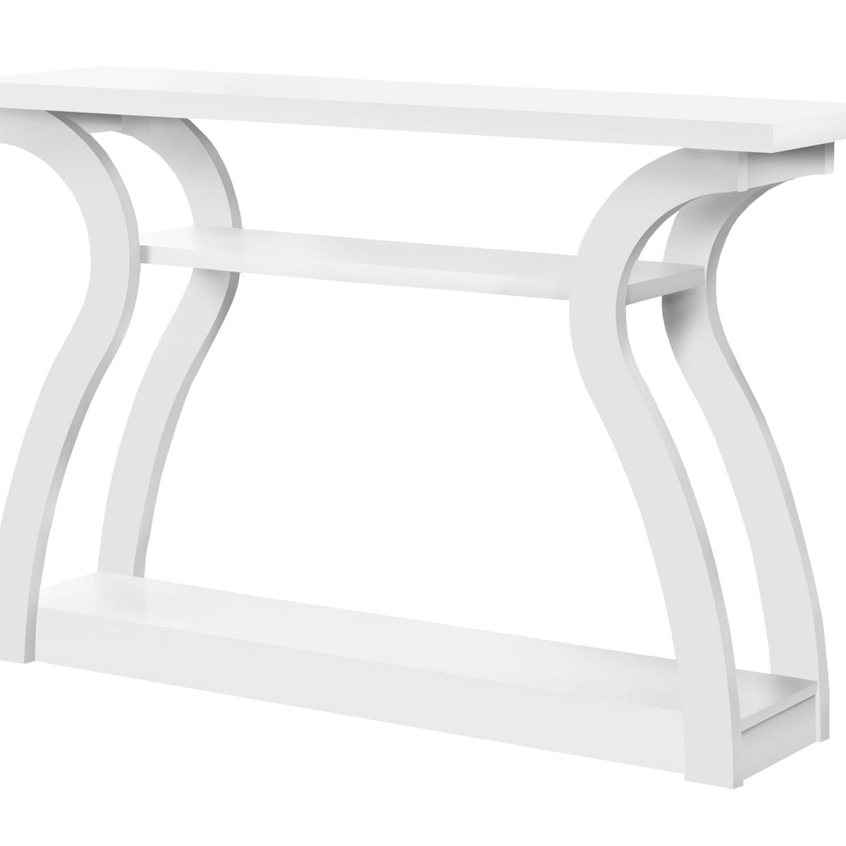 Accent Console Table For Entryway, Unique Curved Design