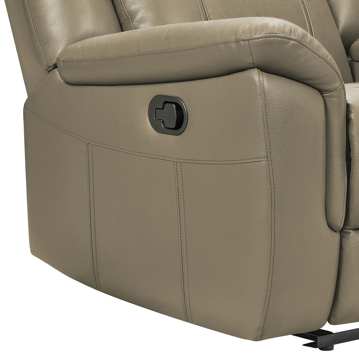 9015 - Sofa With Manual Recliner - Taupe