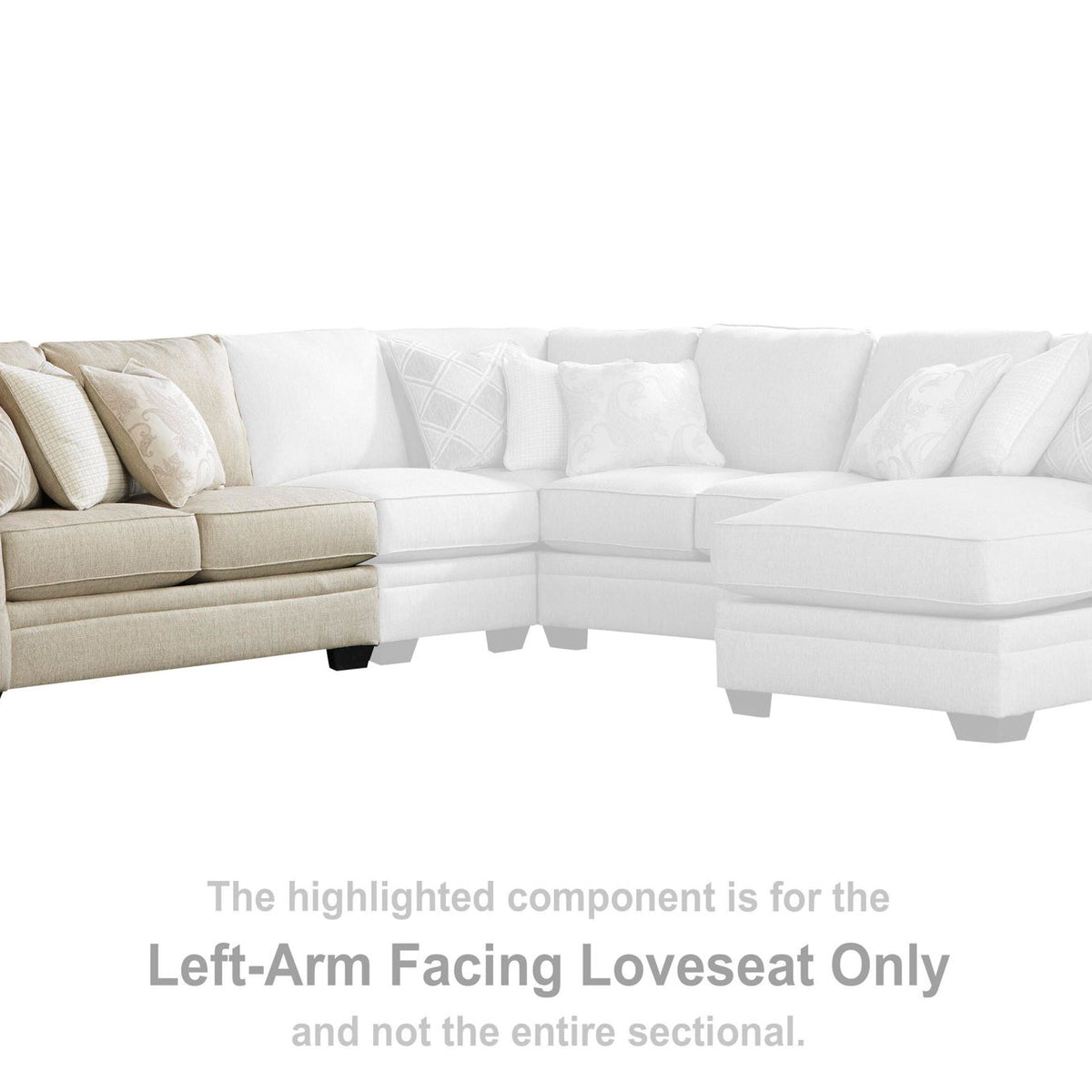 Luxora - LAF Loveseat - Bisque