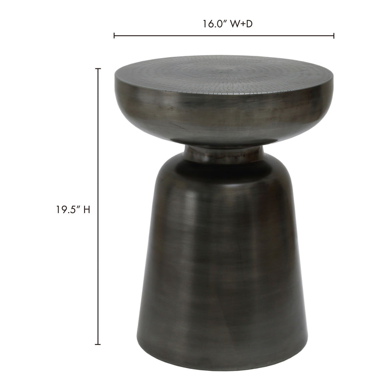 Arthur - Accent Table - Antique Zinc