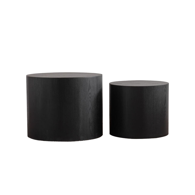 Round Nesting Coffee Table For Small Space (Set of 2)