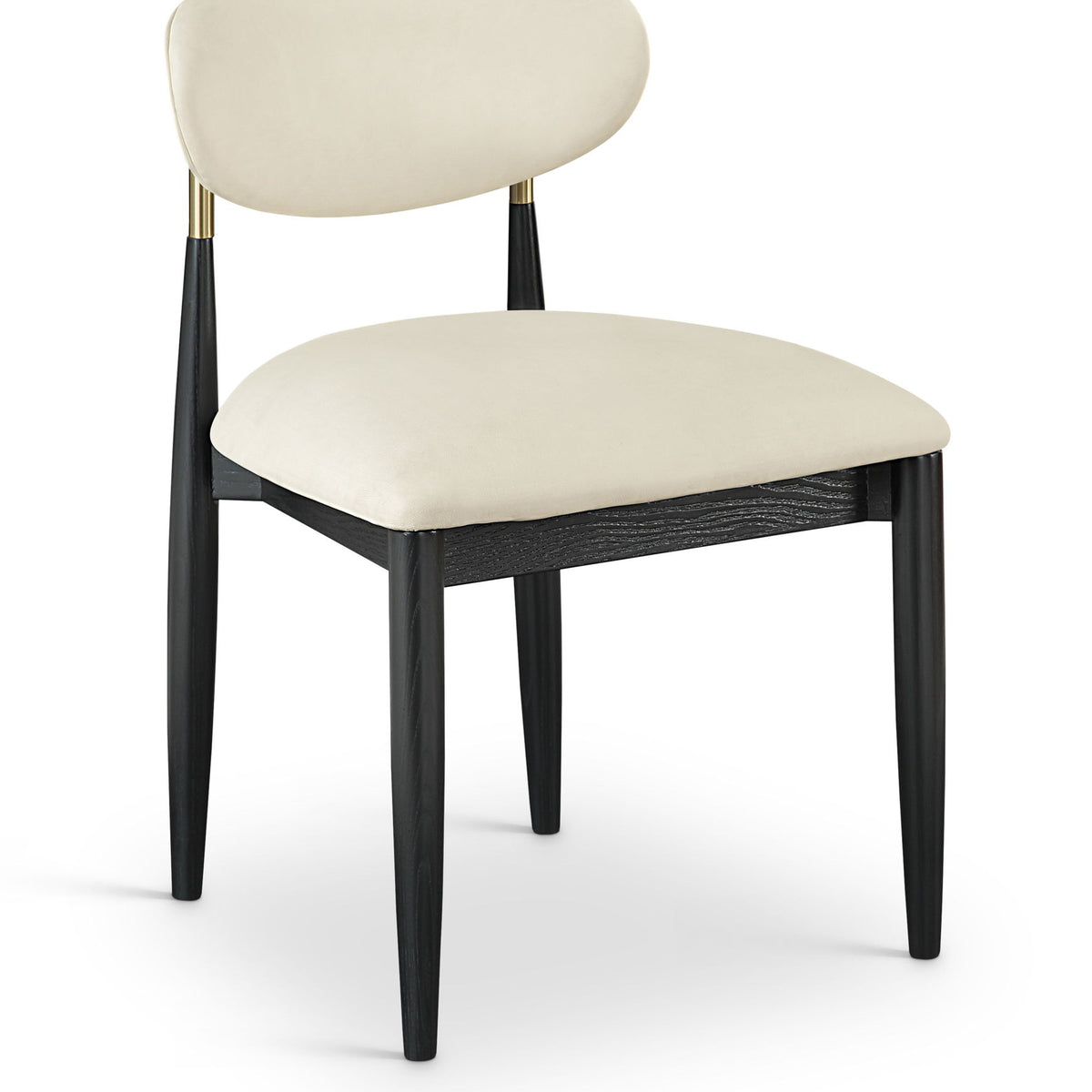 Riccio - Dining Side Chair (Set of 2) - Black And Gold Frame