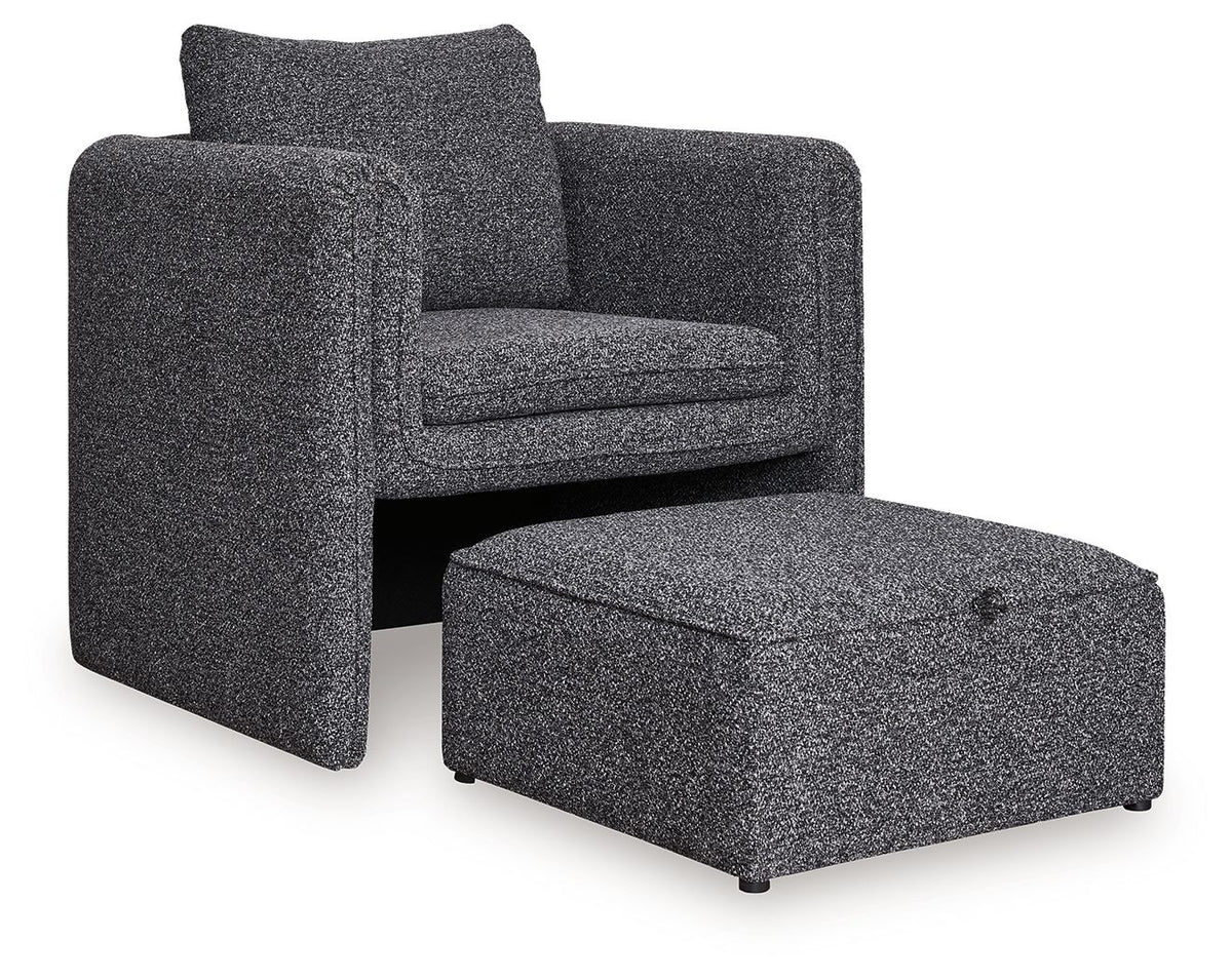 Vreni - Charcoal / Black - Accent Chair