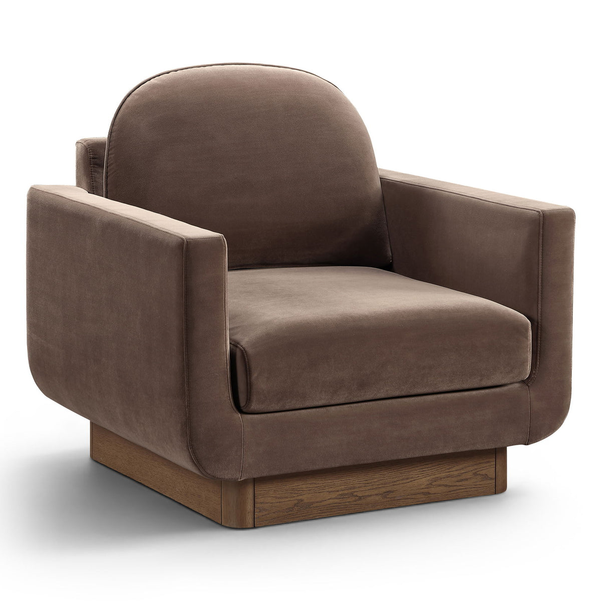 Diviento - Velvet Performance Fabric Upholstered Accent Chair