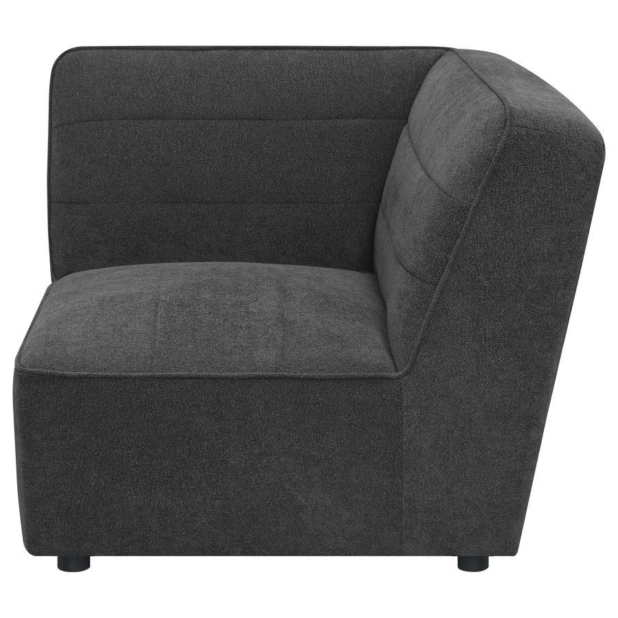 Sunny - Upholstered Corner Chair - Dark Charcoal