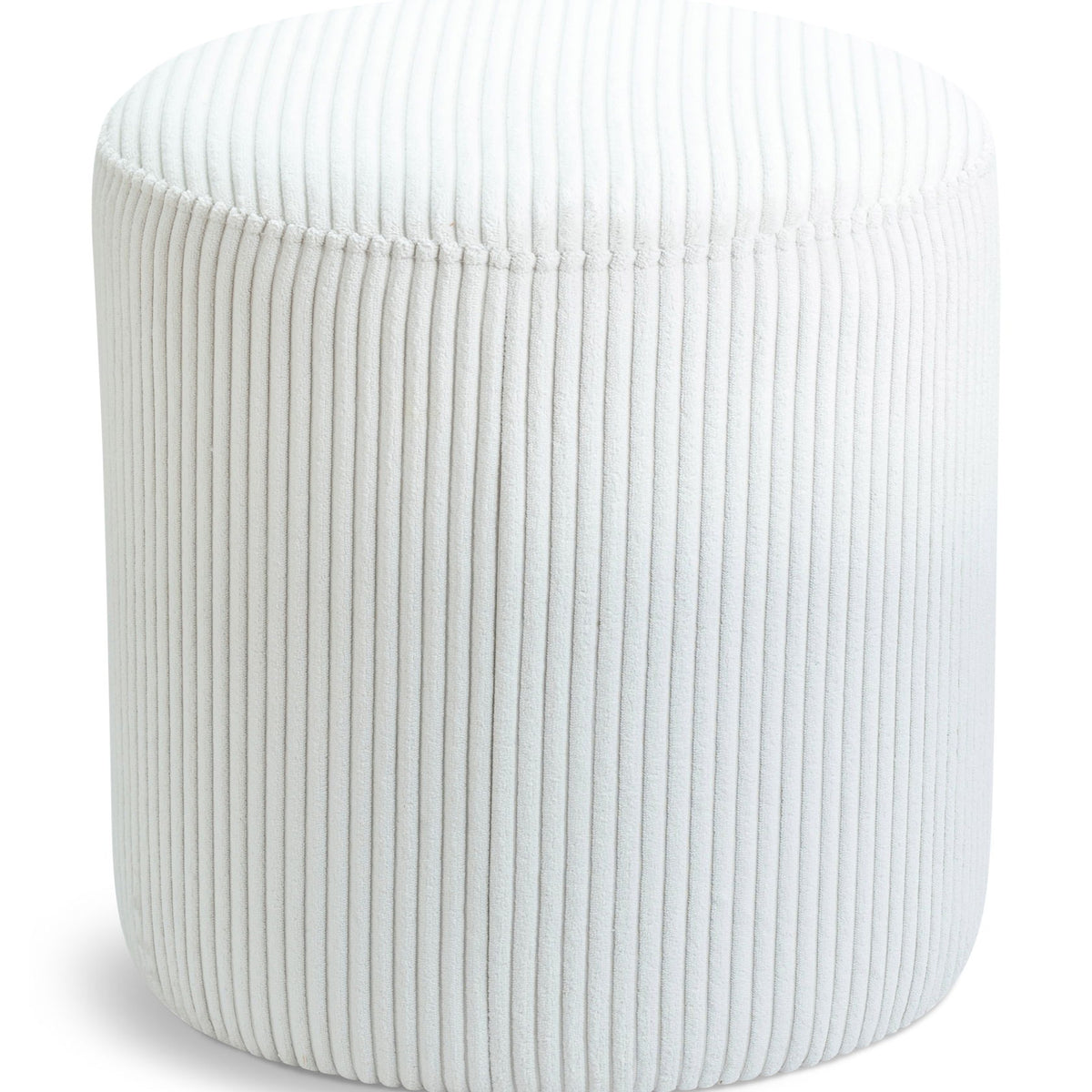 Roy - Round Microsuede Ottoman / Stool