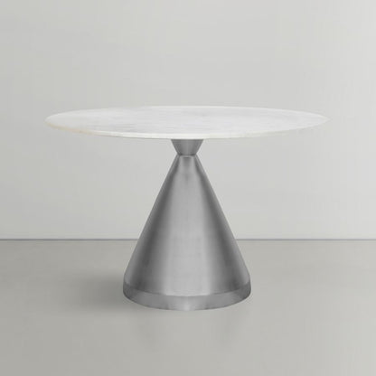 Emery - Dining Table - White - Marble/Stone