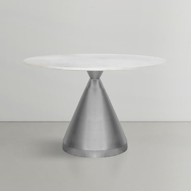 Emery - Marble/Stone Dining Table - White