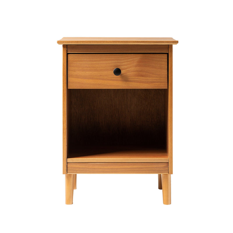 Classic 1 Drawer Nightstand With Cubby