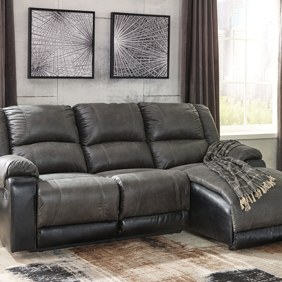 Nantahala - Reclining Sectional With Chaise