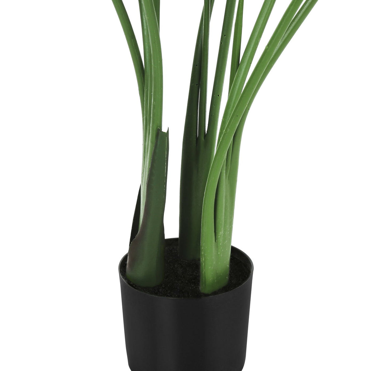 44" Tall, Artificial Plant, Bird Of Paradise Tree, Indoor, Faux, Fake, Floor, Greenery, Potted, Decorative - Green / Black