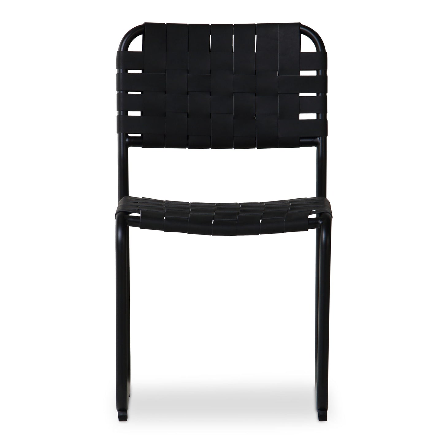 Moma - Leather Dining Chair (Set of 2) - Black