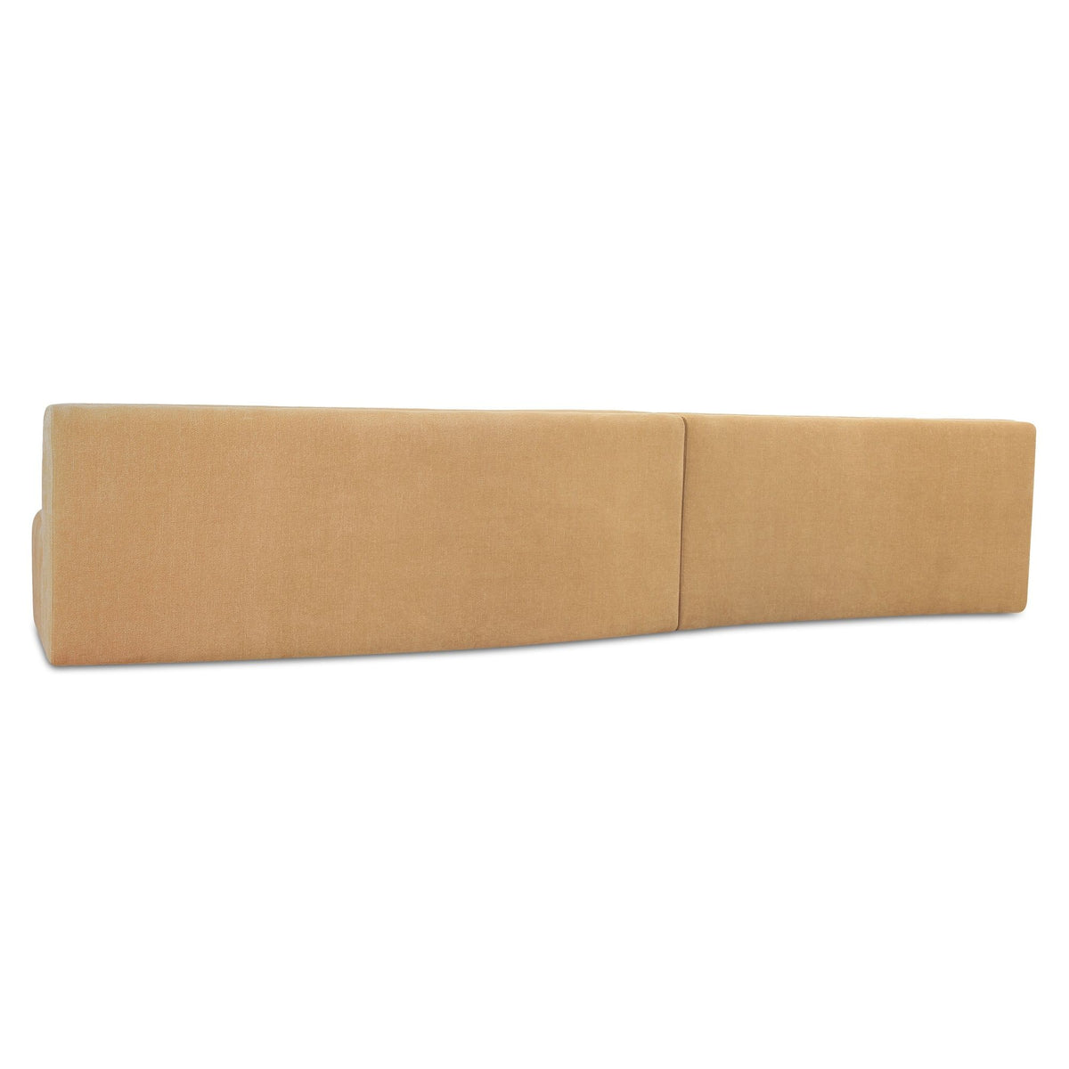 Naomi - 2 Piece Wave Modular Sectional - Golden Yellow