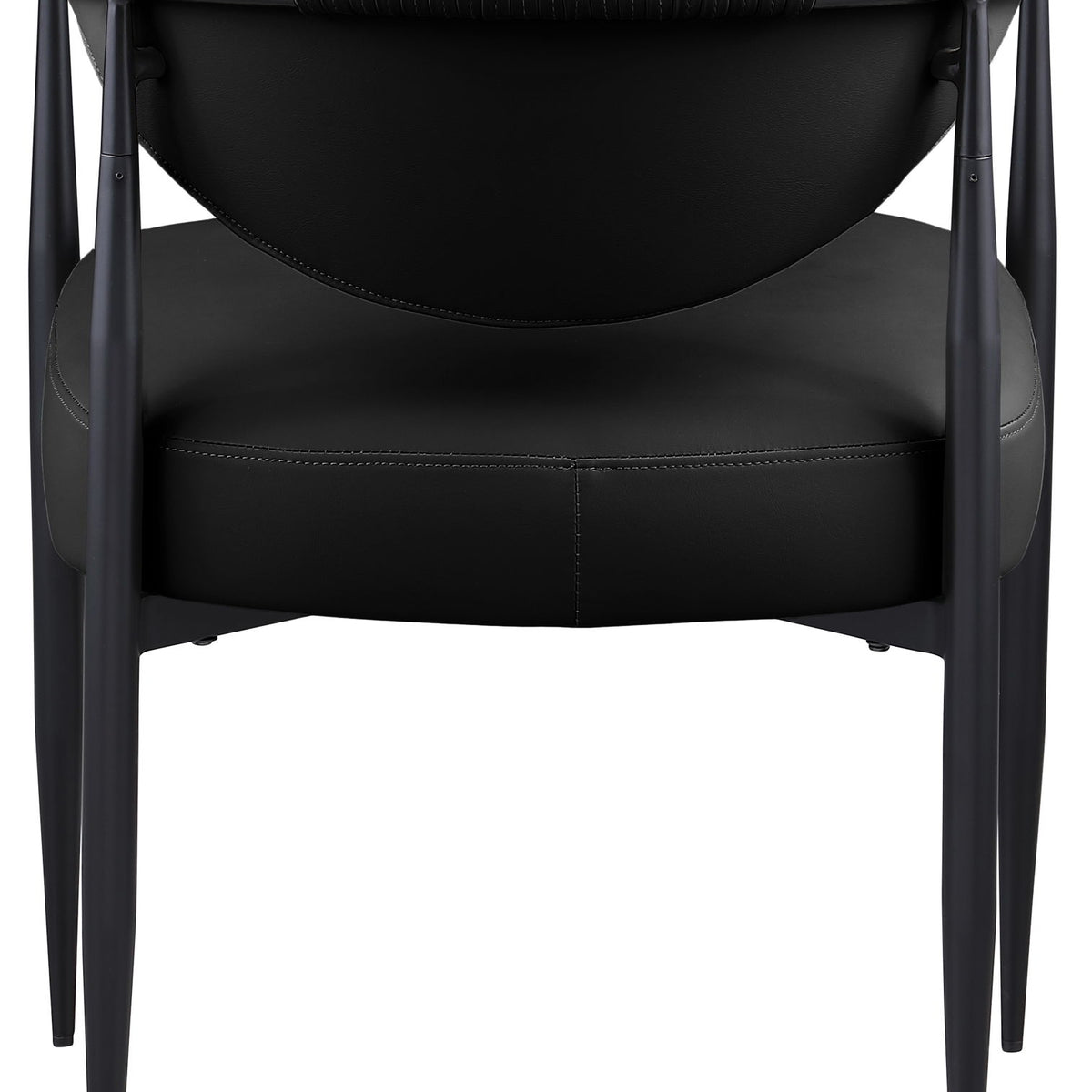 Virella - faux Leather Upholstered Dining Chair (Set of 2) - Black Base