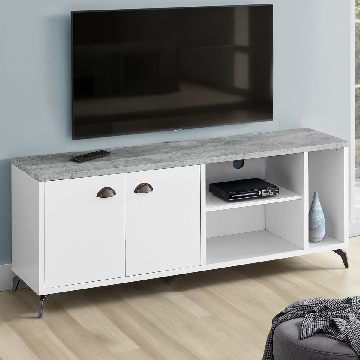 TV Stand, Console, Media Entertainment Center, Storage Cabinet, Contemporary & Modern
