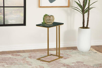 Vicente - Marble Top C-Shaped Sofa Side Table