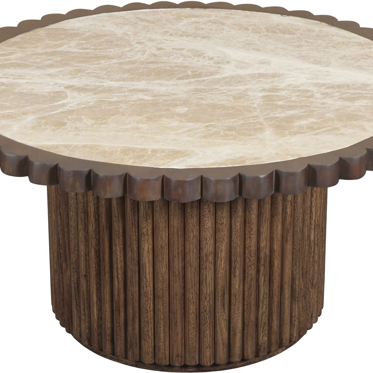 Elvira - Marble And Mango Wood Table