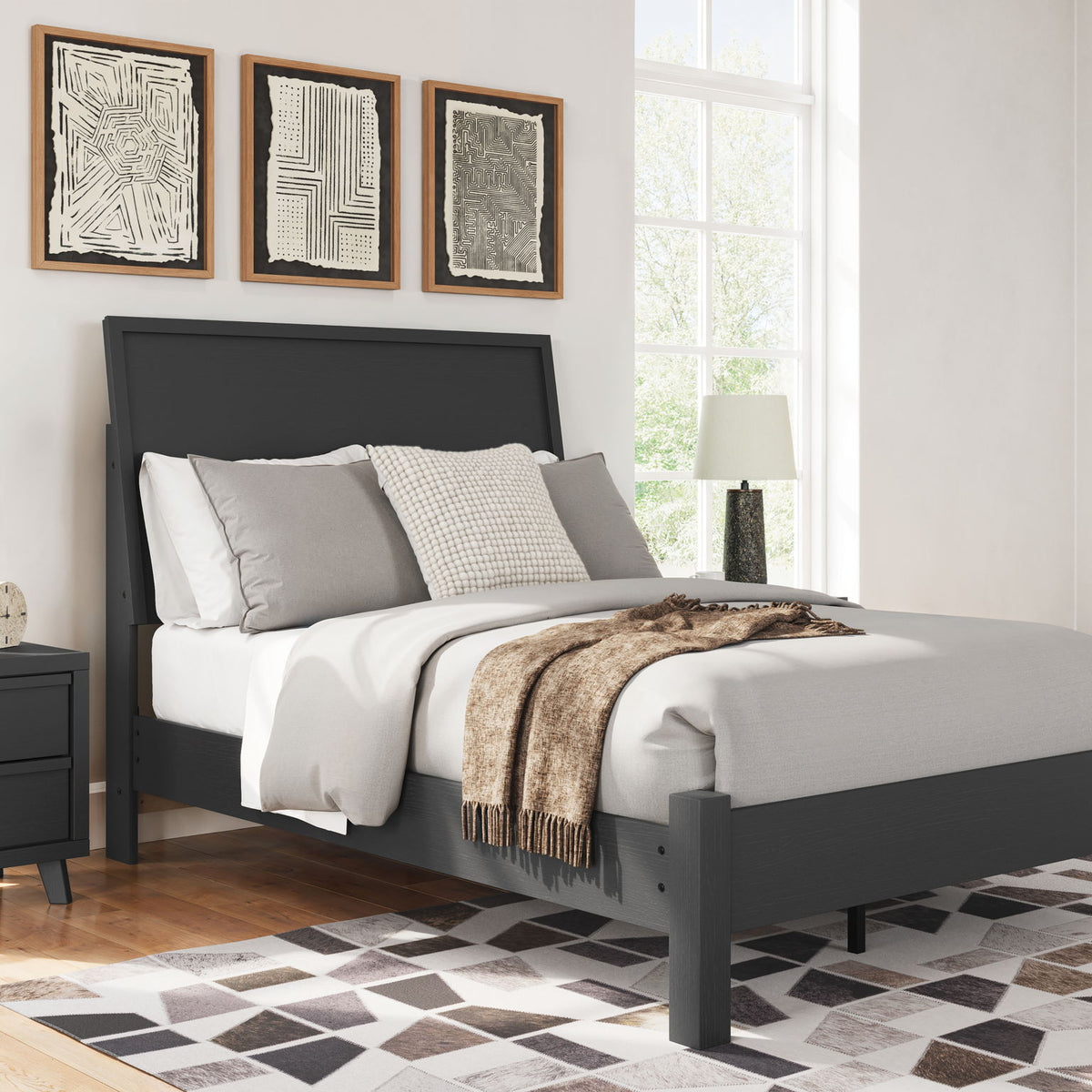 Danziar - Panel Bed With Low Footboard