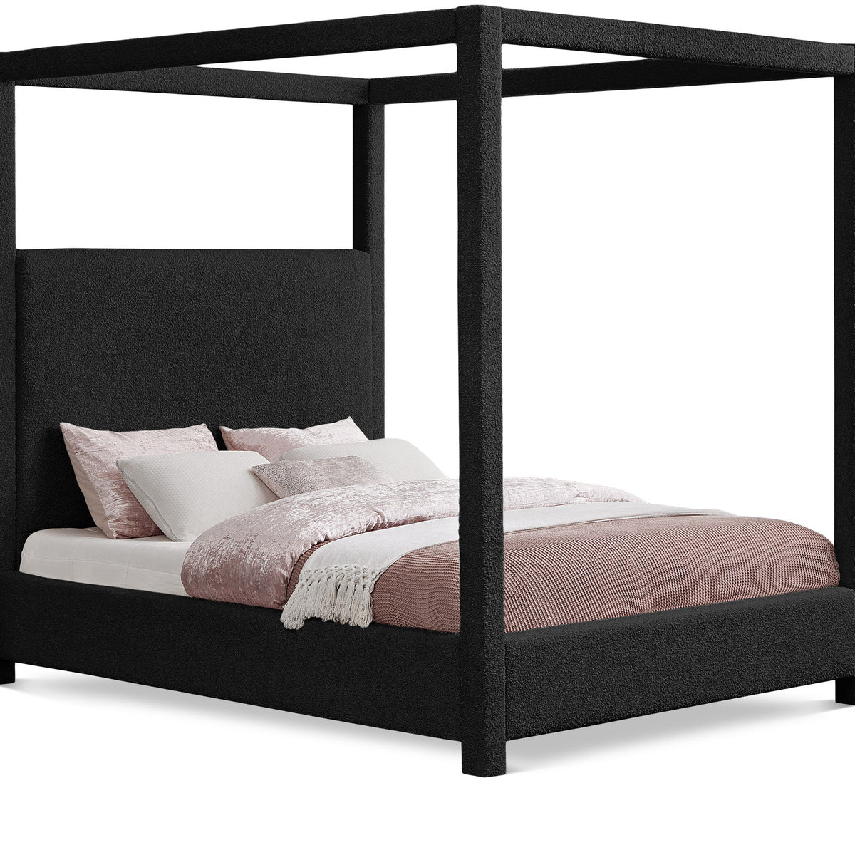 Eden - Boucle Fabric Upholstered Bed