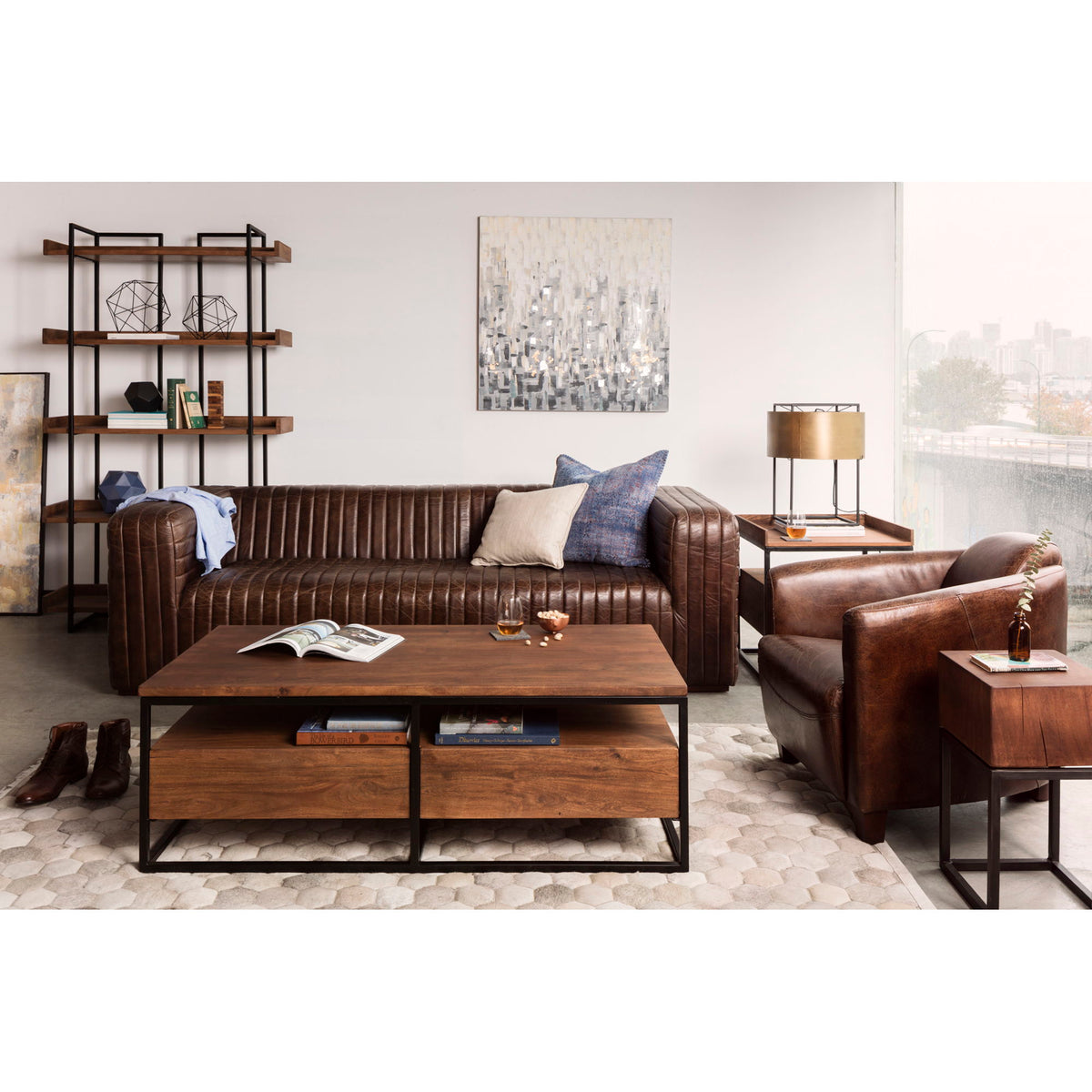 Vancouver - Small Bookshelf - Brown