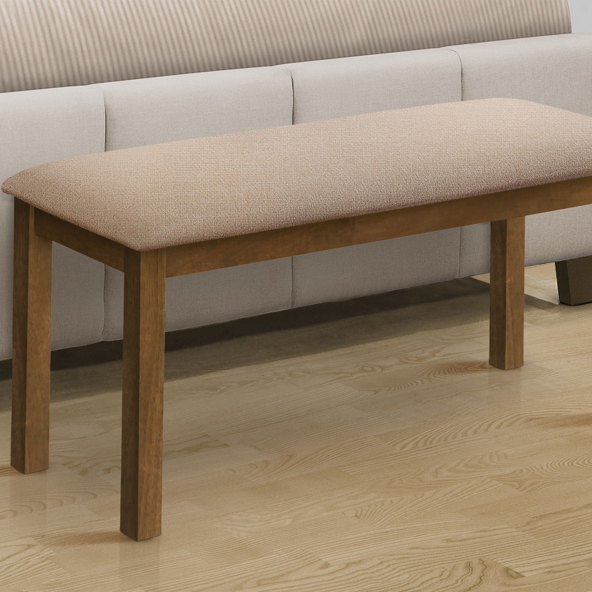 Bench, Rectangular, Upholstered, Dining Room, Entryway, Transitional