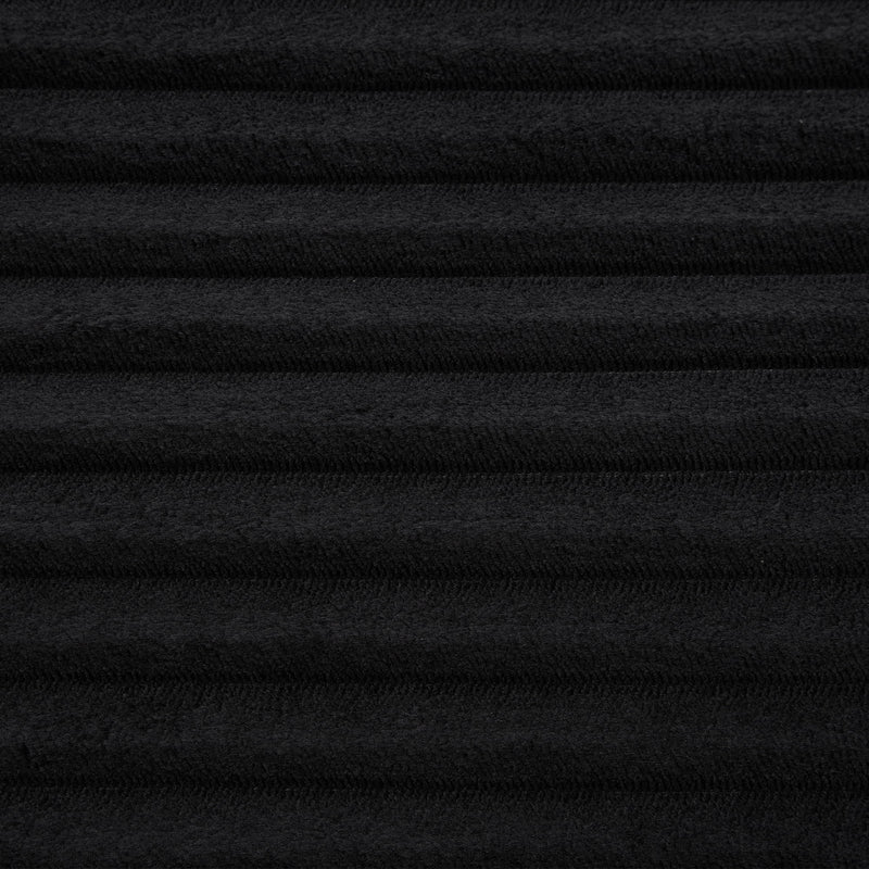 Convertible Loveseat Sofa With Storage, USB Ports, Cup Holders - Black