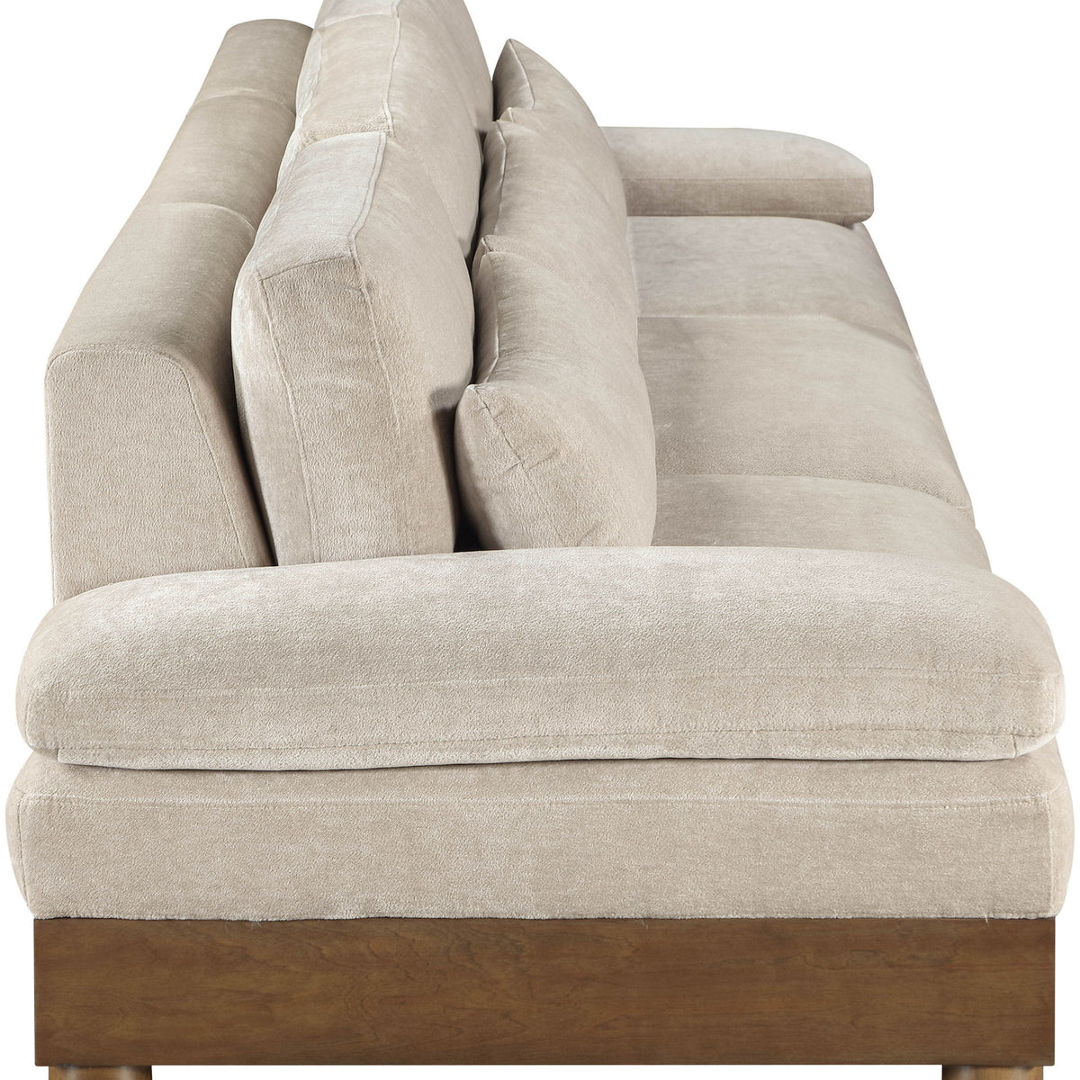 Turin - Chenille Fabric Upholstered Modular Sectional - Taupe