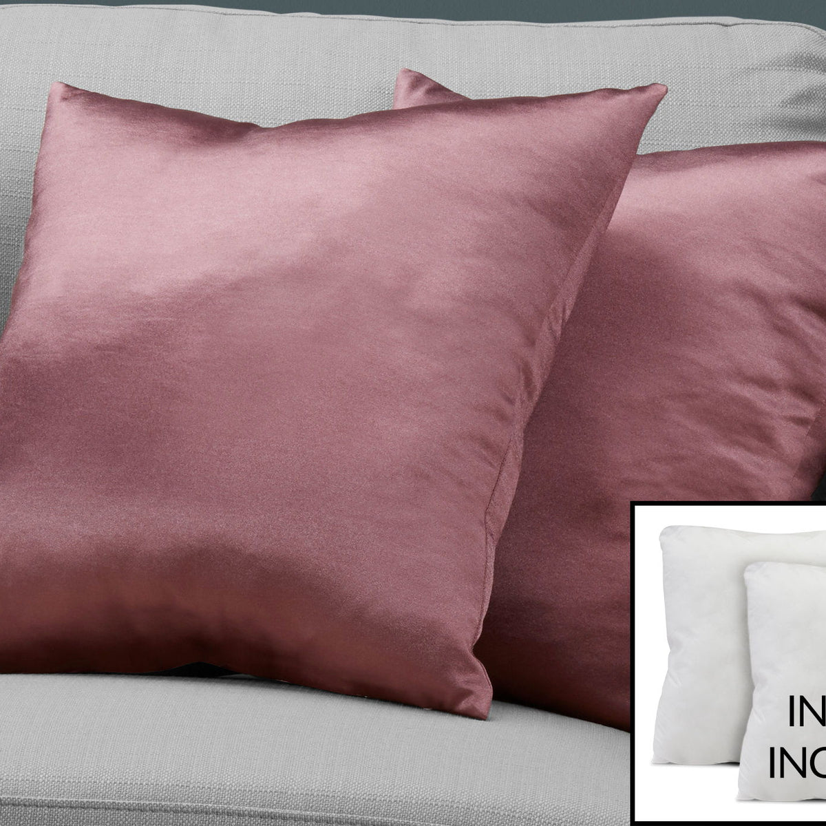 Pillows, Square, Insert Included, Decorative Throw, Hypoallergenic, Modern