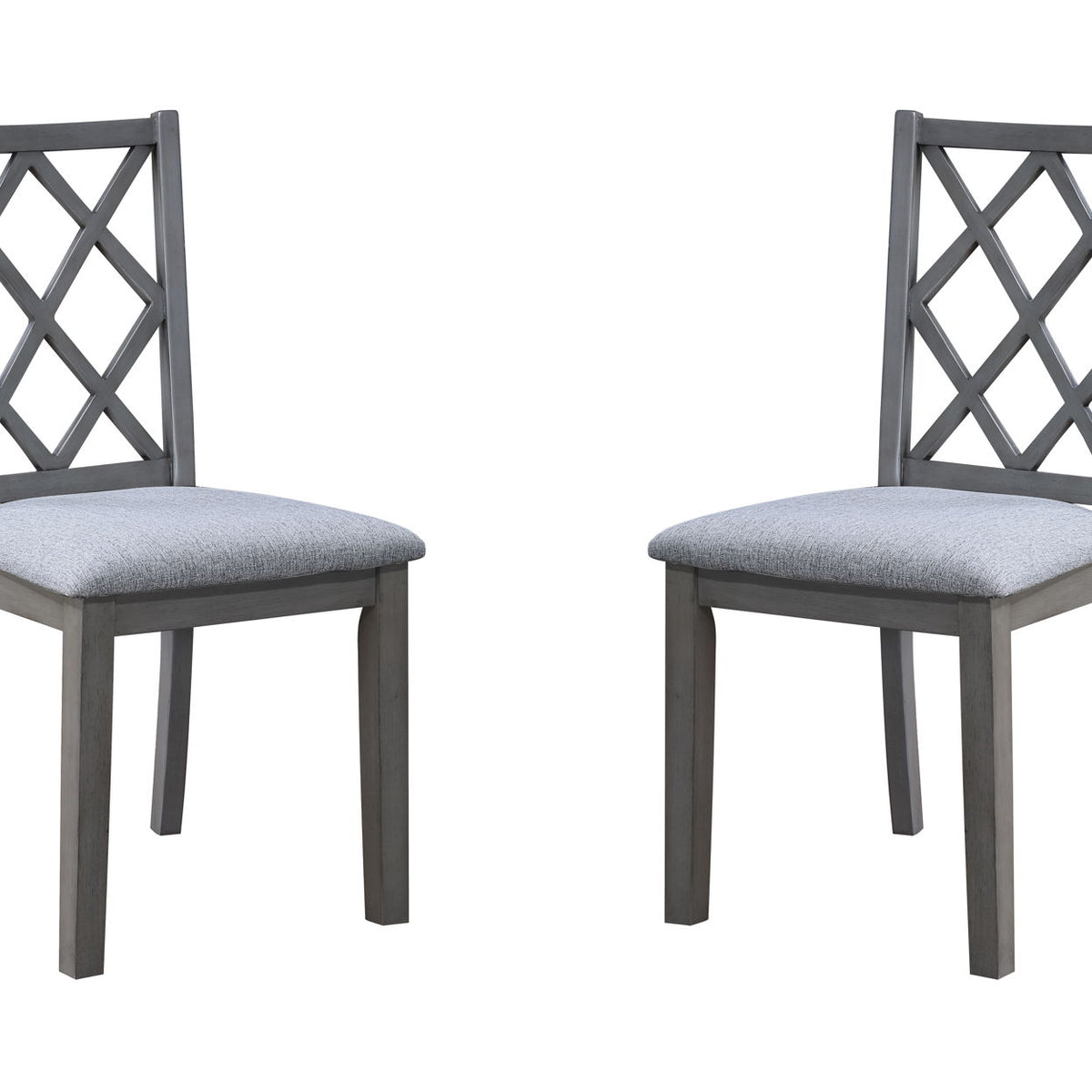Carlisle - 5 Piece Extendable Wood Dining Set With Upholstered Seat Cushion (Set of 5) - Gray