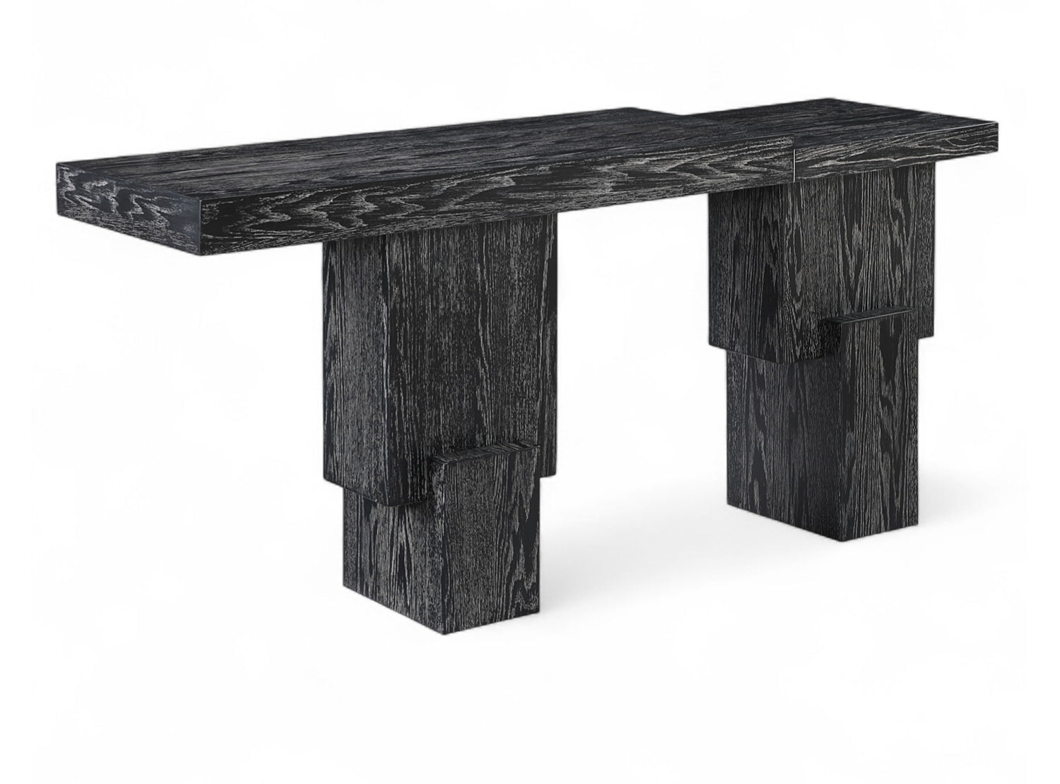 Anzio - Oak Veneer And Solid Wood Console Table