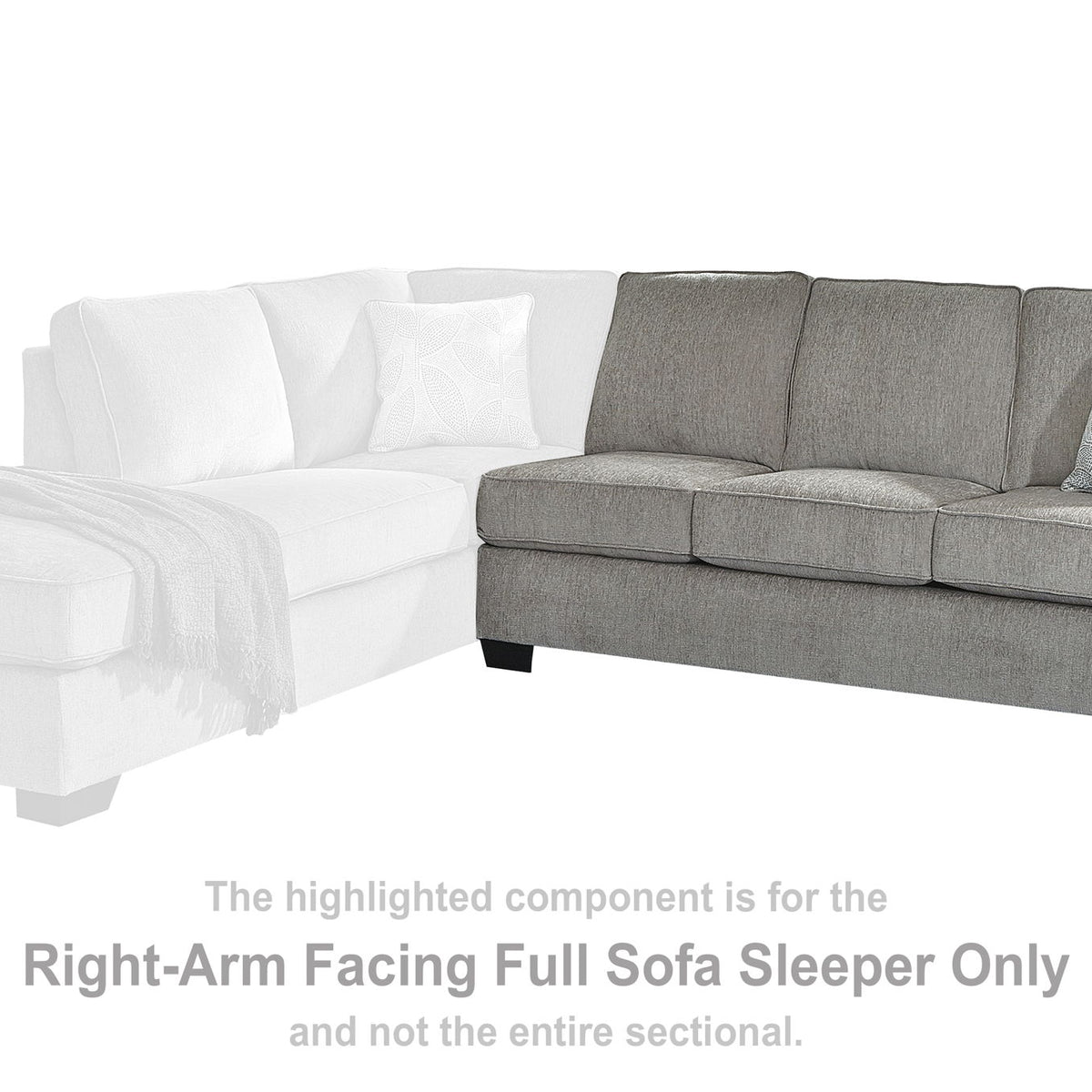 Altari - Raf Full Sofa Sleeper - Alloy