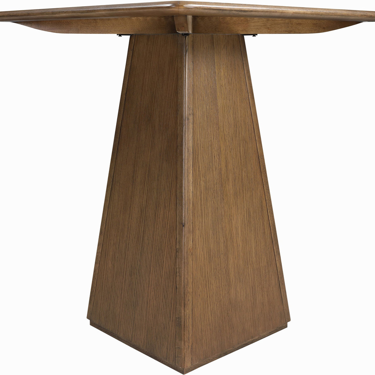 Atrium - Glass Top And Wood Base Dining Table