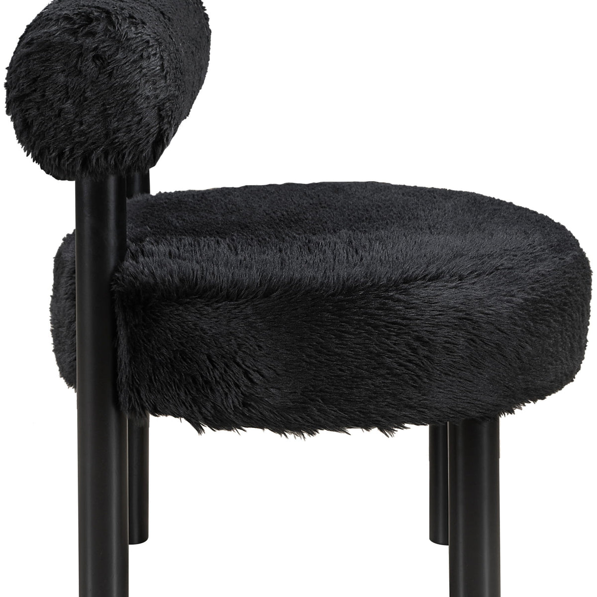 Ambre - Vegan Shearling Fabric Upholstered Accent Chair