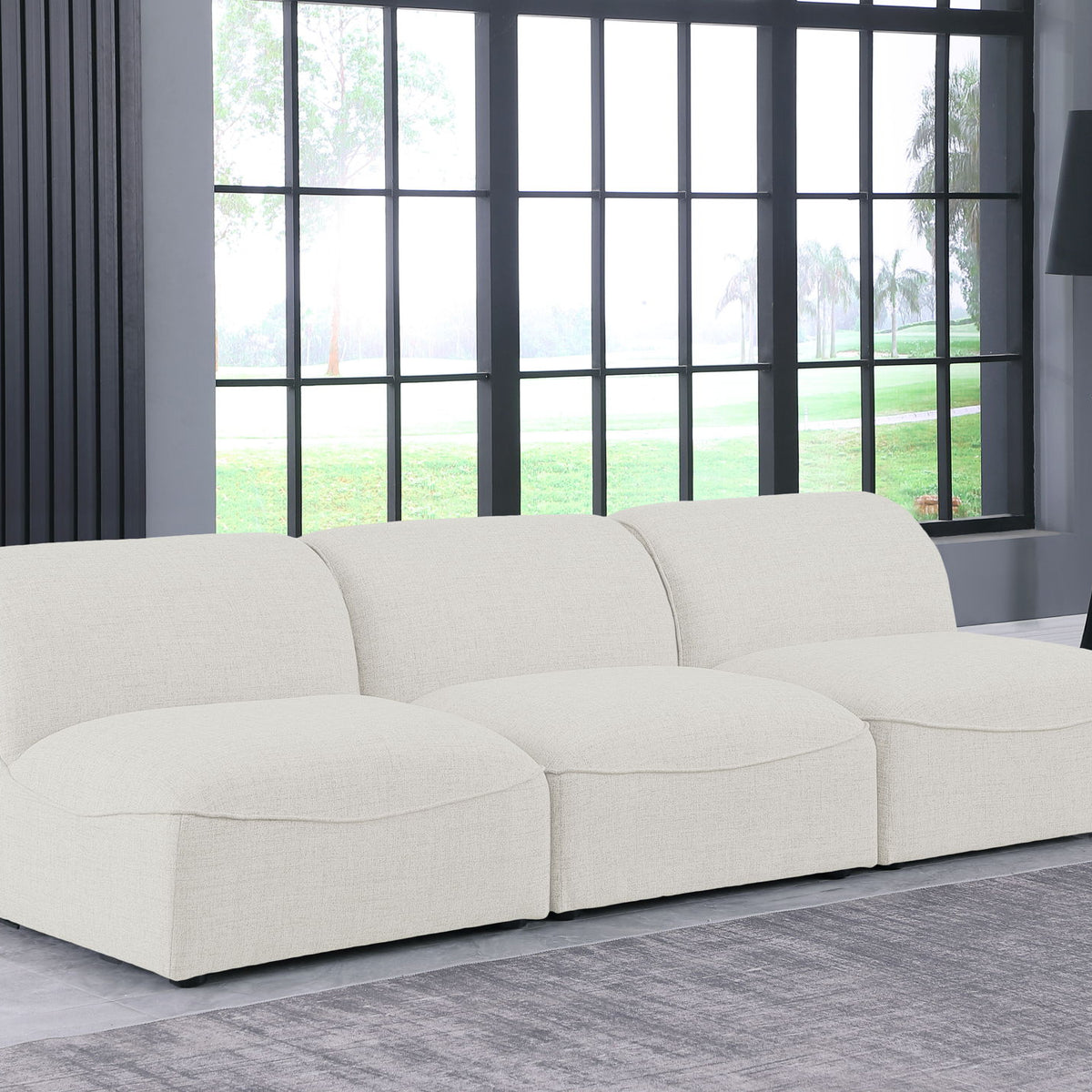 Miramar - 3 Seat Armless Modular Sofa