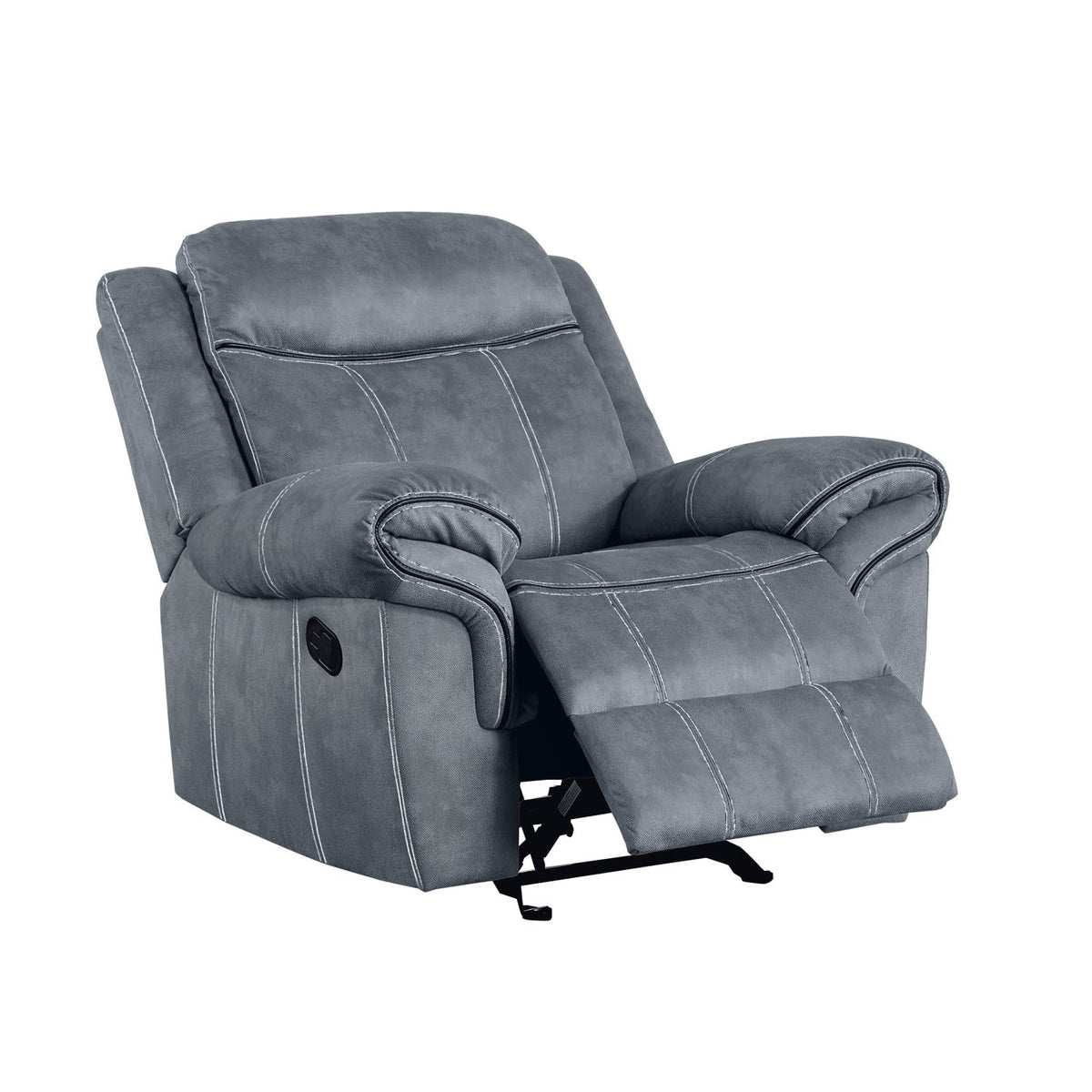 Zubaida - Two Tone Velvet Glider Recliner