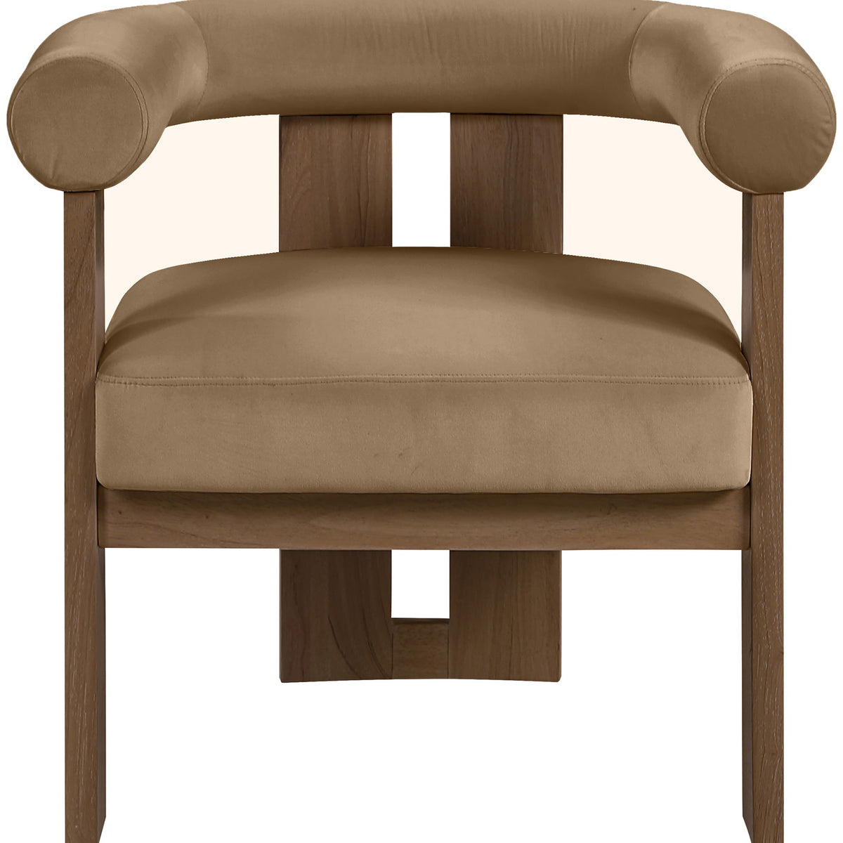 Arienzo - Performance Fabric Upholstered Accent Chair - Walnut Base
