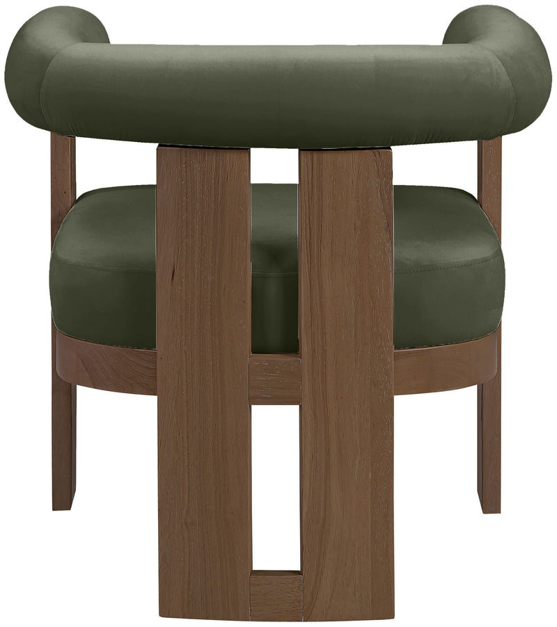 Arienzo - Performance Fabric Upholstered Accent Chair - Walnut Base