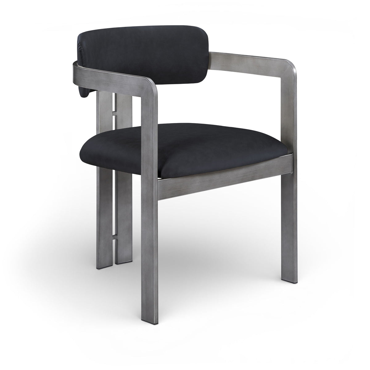 Aurum - Vegan Leather Upholstered Dining Chair With Gray Base (Set of 2)