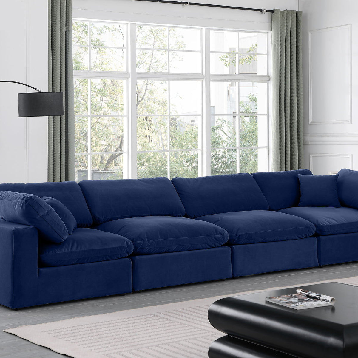 Comfy - Velvet Modular Sofa 4 Seats