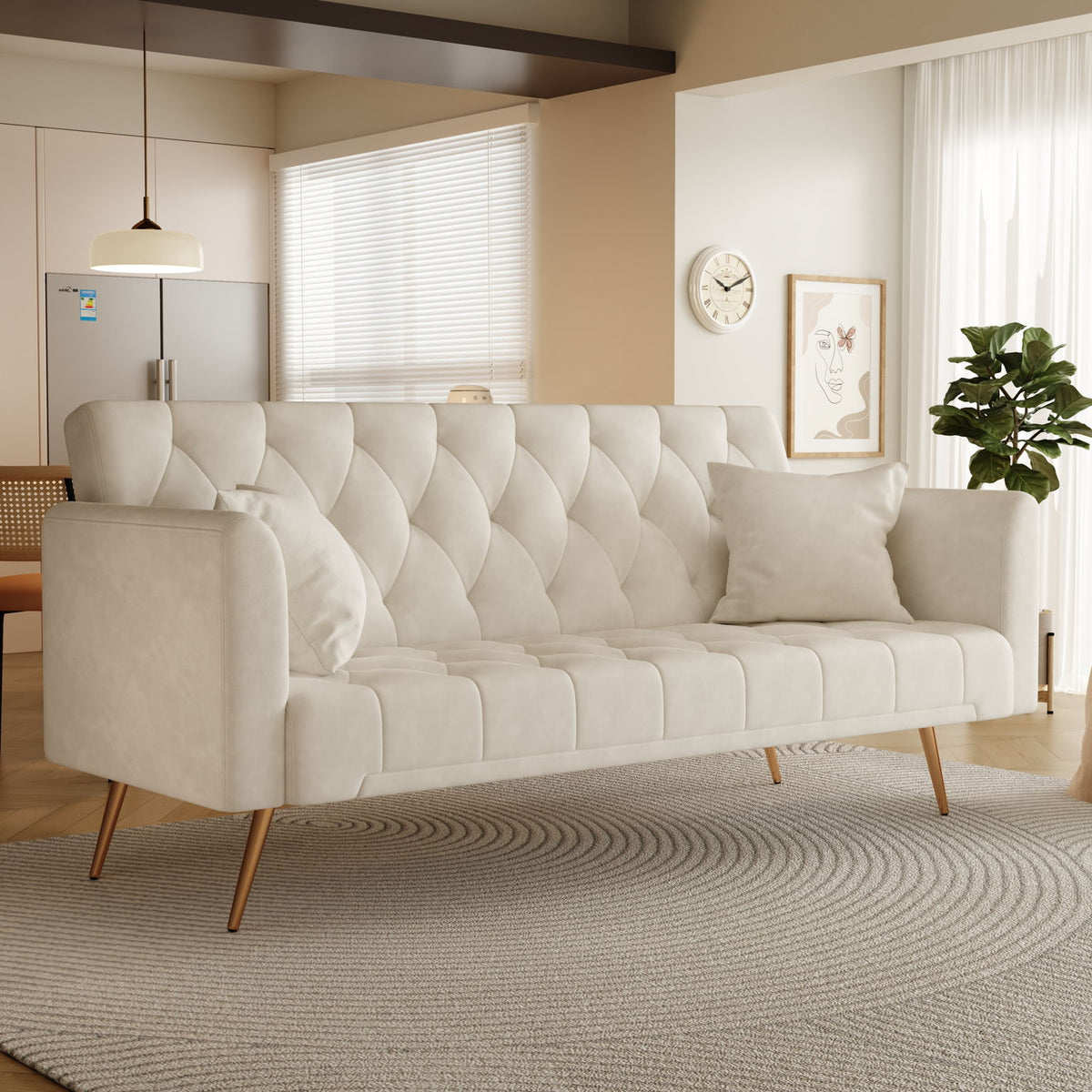 Convertible Double Folding Living Room Sofa Bed