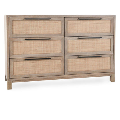 Jensen - 6 Drawer Dresser - Taupe