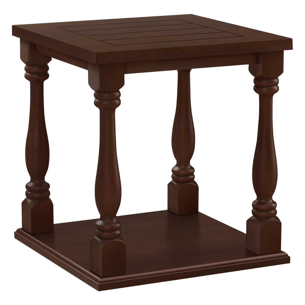 Accent Table, 2 Tier, Square, Traditional - Espresso